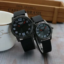 Fashion New Men Women Quartz Watches Large Dial Silicone Band Couples Quartz Wristwatch Waterproof Lovers' Watch Reloj de pareja odm watch men and women couples neutral trend quartz watch fashion waterproof authentic creative concept wristwatch dd176