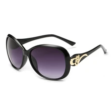 Gafas de sol tipo espejo de gran tamaño con forma ovalada Vintage para mujer, gafas de sol con marco de flores para mujer