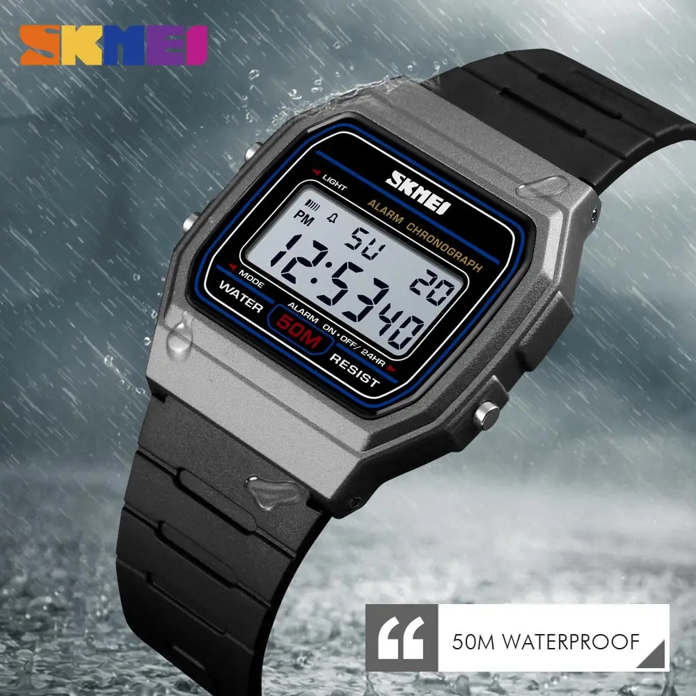 Skmei Top Luxury Men's Digital Watch Men's Sport Watch Clock Stopwatch 50m  Waterproof Ladies Wristwatches Relogio Masculino 1412 - Digital  Wristwatches - AliExpress