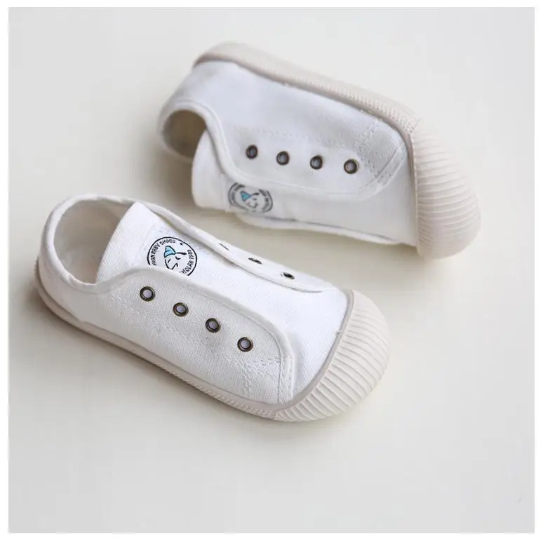 Kids Shoes Boys Summer Children's Denim Canvas Shoes Casual Soft Sneaker Baby Toddler Shoes Girls Loafers Moccasins High Quality - Цвет: White