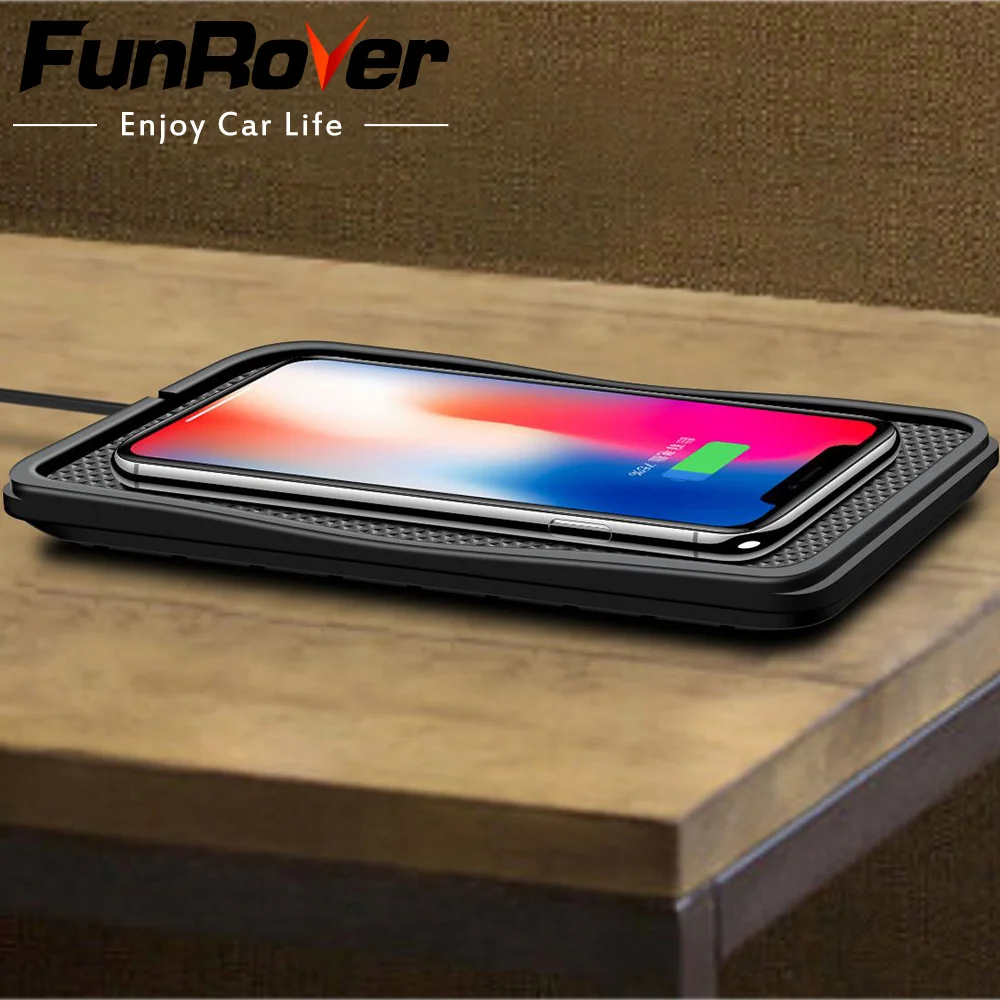 

Funrover 10W Qi Car Wireless Charger Auto Fast Wireless Charging for iphone 8X For Samsung For Huawei S7S9S6NOTE8 unique model