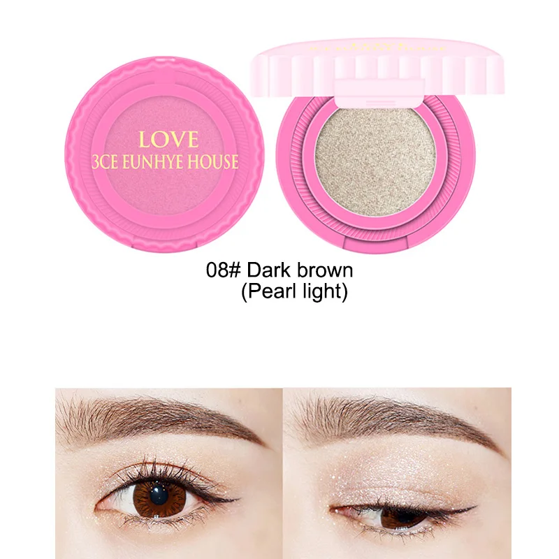 3CE Eunhye House Eyeshadow 6 Цветов Блеск Глаза Жемчужная Пластина Длительный Порошок Мерцания Водонепроницаемый Легко Носить - Цвет: 08