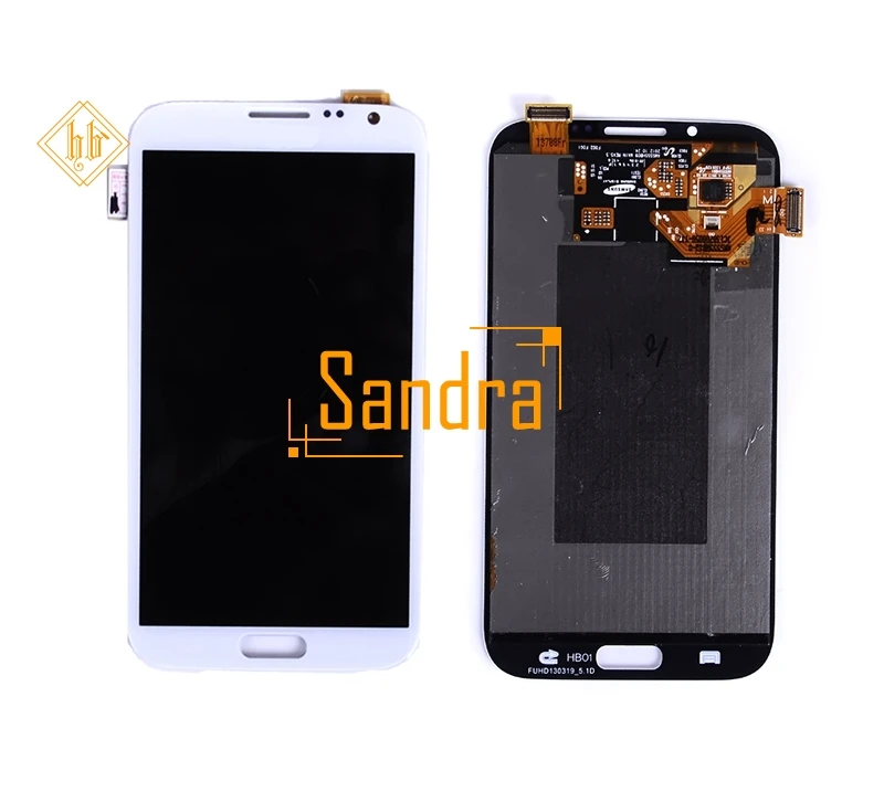 

HH N7100 Lcd Touch For Samsung Galaxy Note 2 Lcd N7100 Display Touch Panel Screen Digitizer Assembly With Frame Free Shipping