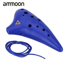 Flûte en plastique Alto C Ocarina 12 trous avec partition de musique pour les amateurs de musique et les Instruments à vent débutants