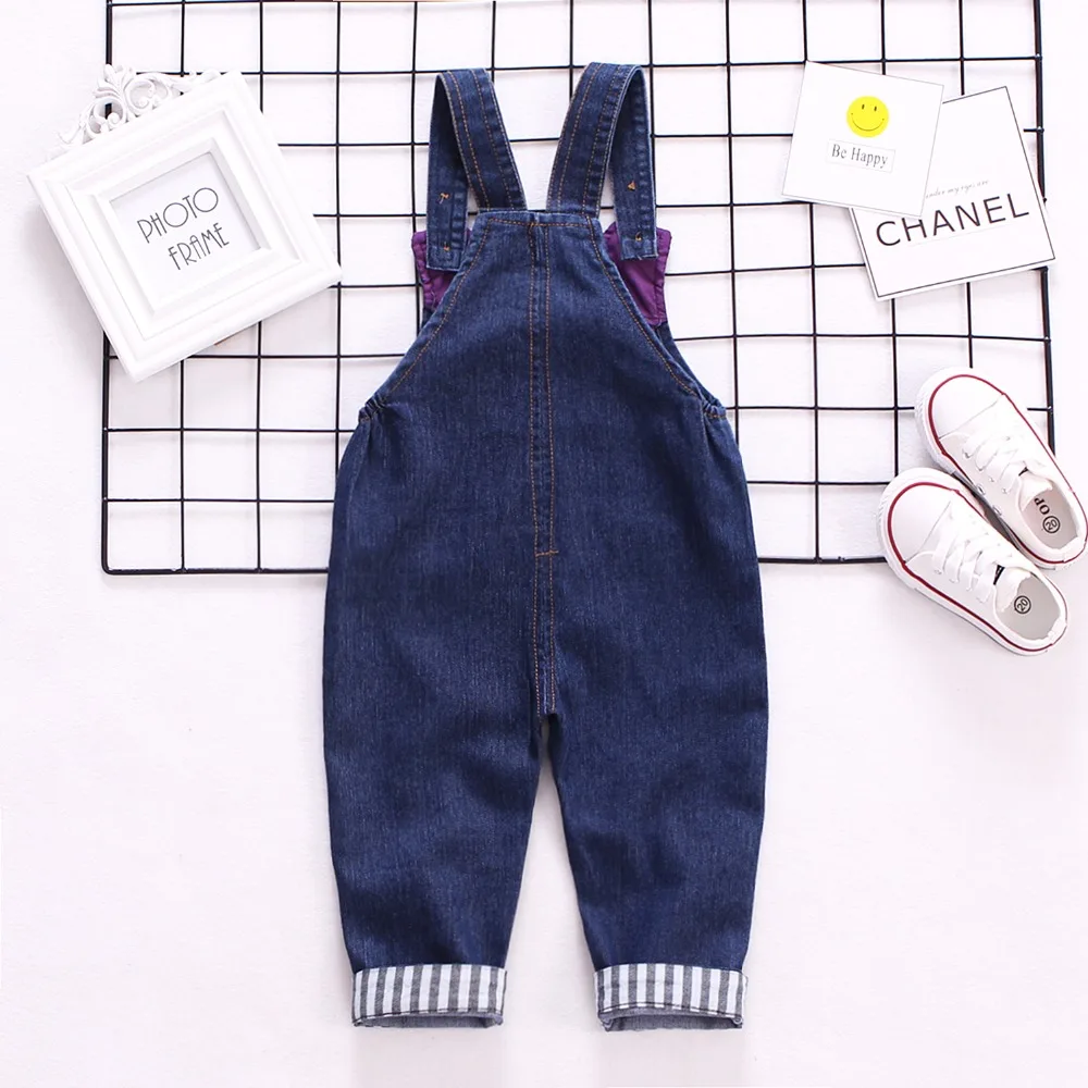 1-3 طن الربيع الخريف الطفل وزرة الفتيان الدنيم السراويل الكلب الحيوان السراويل الاطفال السروال القصير طفل بذلة بيبي الملابس الرضع الملابس