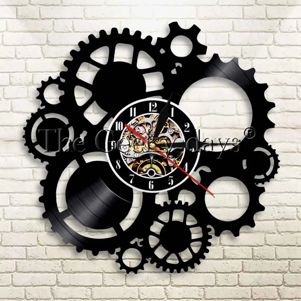 Parede de Luz Sinal de Engrenagens da Engrenagem Mudança da Cor Conduziu a Iluminação Lâmpada de Parede com Controle Preço Steampunk Levou Relógio Remoto 1 21 Da Cor CONDUZIU a Iluminação Lâmpada de Parede Com Controle Remoto