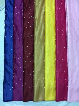 

Multicolor George African Lace Fabric beads Nigeria Embroidered Silk Fabric Guipure George Lace Fabrics Wedding Dress FL2759