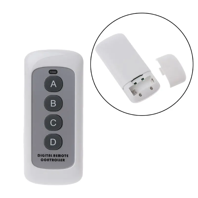 

433MHz 4 Button Wireless Remote Control light Switch Learning Code EV1527 Transmitter for Smart Home Garage Door Opener