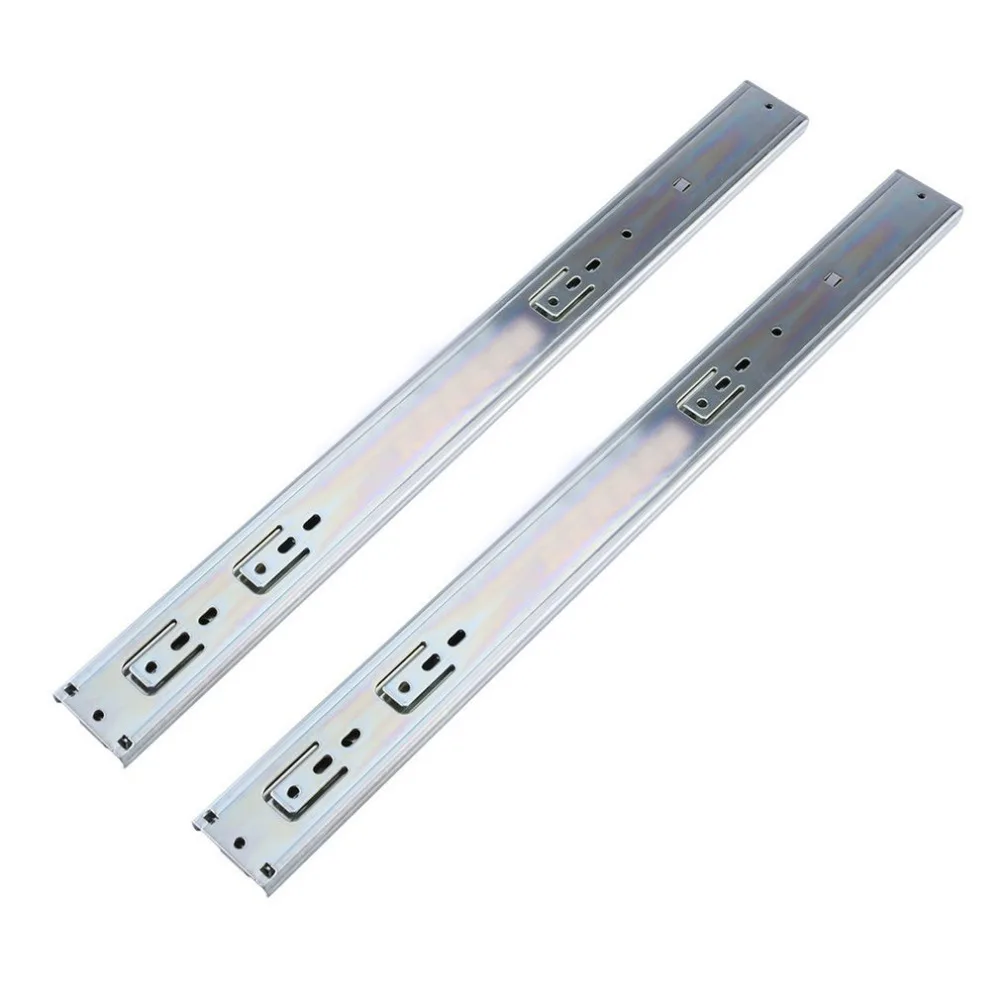 

50CM Durable Steel Ball Bearing Slides Keyboard Cabinet Cupboard Drawer Runners Drawer Slide Buffer Furniture Slide