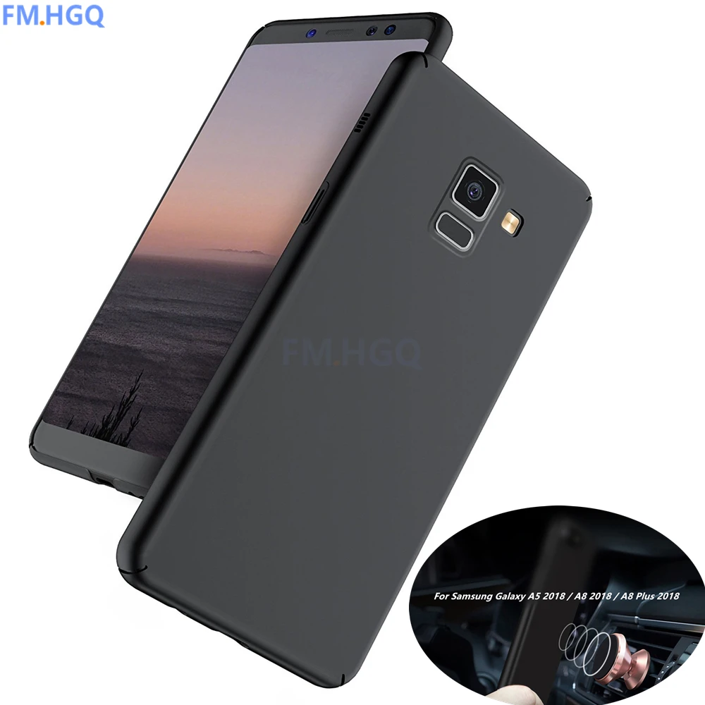 Магнитные автомобильные чехлы-держатели для Samsung Galaxy A5 2018 / A8 Plus A 5 8 матовый чехол