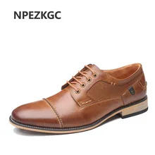 NPEZKGC/Мужские модельные туфли из натуральной кожи с пряжкой на ремешке; офисные, деловые, свадебные туфли ручной работы; мужские туфли-оксфорды с острым носком