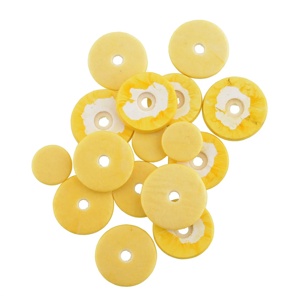 

16Pcs/Set Flute Pads 16 Open Hole Great Material 4 Size Pads Yellow For Woodwind Musical Instrument Accessories