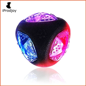 

Audio Teeth Grinding Dog Toy Luminous Bouncy Balls Chewing Training Pet Sound LED Light