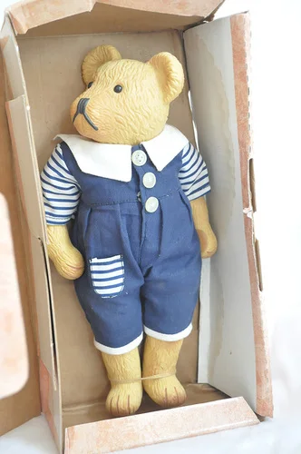 Ретро плюшевый медведь свадебный медведь плюшевая игрушка кукла детский подарок на день рождения Ограниченная Коллекция - Цвет: A