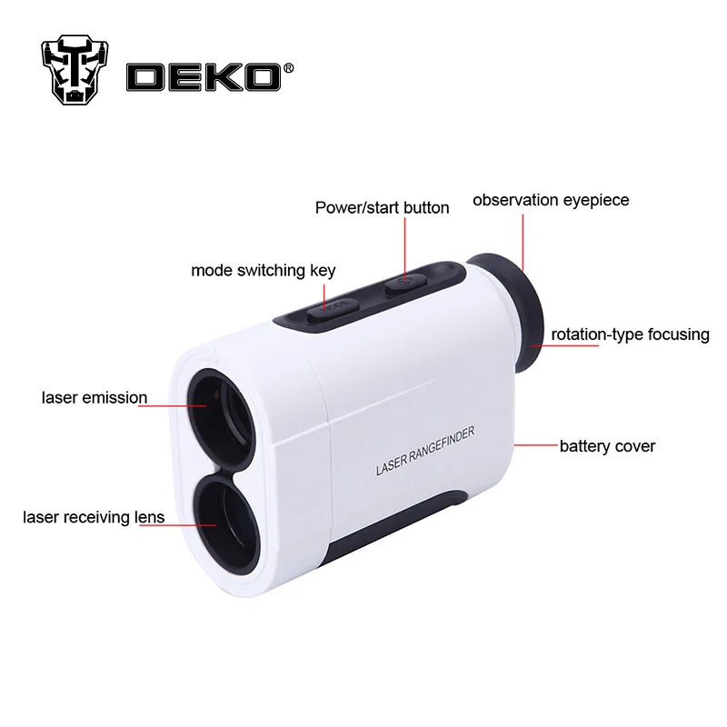 Лазерный дальномеры DEKO цифровой Монокуляр 6X 600 м для охоты гольфа|laser rangefinders