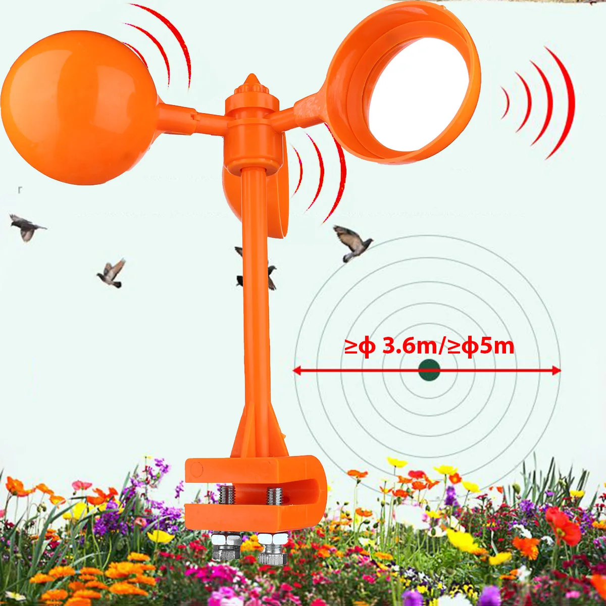 Buy Garden Bird Repellents Scarer Wind Power Birds