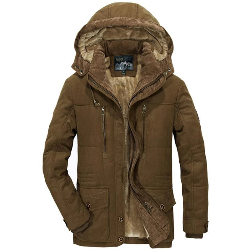 Зимняя куртка размера плюс 5XL 6XL, мужская верхняя одежда, утепленное флисовое теплое ветрозащитное пальто, Мужская Повседневная ветровка с капюшоном, военные куртки