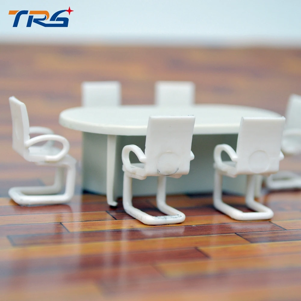 

1/75 Sand table model mini furniture office furniture materials section apartment layout table tables and chairs set