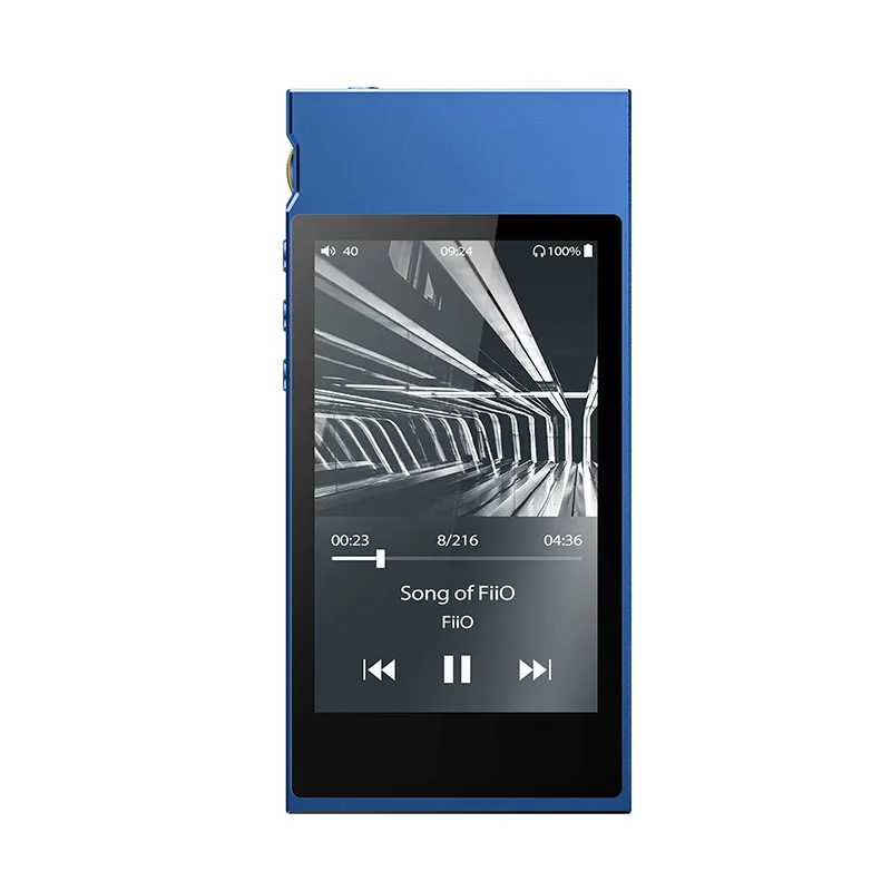 FiiO металлический чехол M7 Bluetooth 4,2 aptx-hd LDAC Hi-Res сенсорный ЖК-экран мини Музыка MP3 Воспроизведение с fm-радио(черный/красный/синий/серебристый - Цвет: Blue