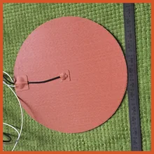 Диаметр 170 мм 200 Вт 12 В, 3d принтер кровать с подогревом круглой формы силиконовый Нагреватель Коврик Нагреватель гибкий Подогрев мольды де силикон