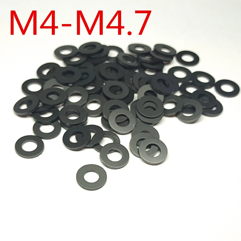 Motorcycle Nylon Plastic Washers M4 4mm ID 9mm OD 1mm Thick 
