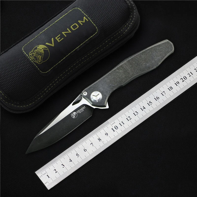 Складной нож VENOM S35VN blade TC4 охотничьи ножи с рукояткой для кемпинга много