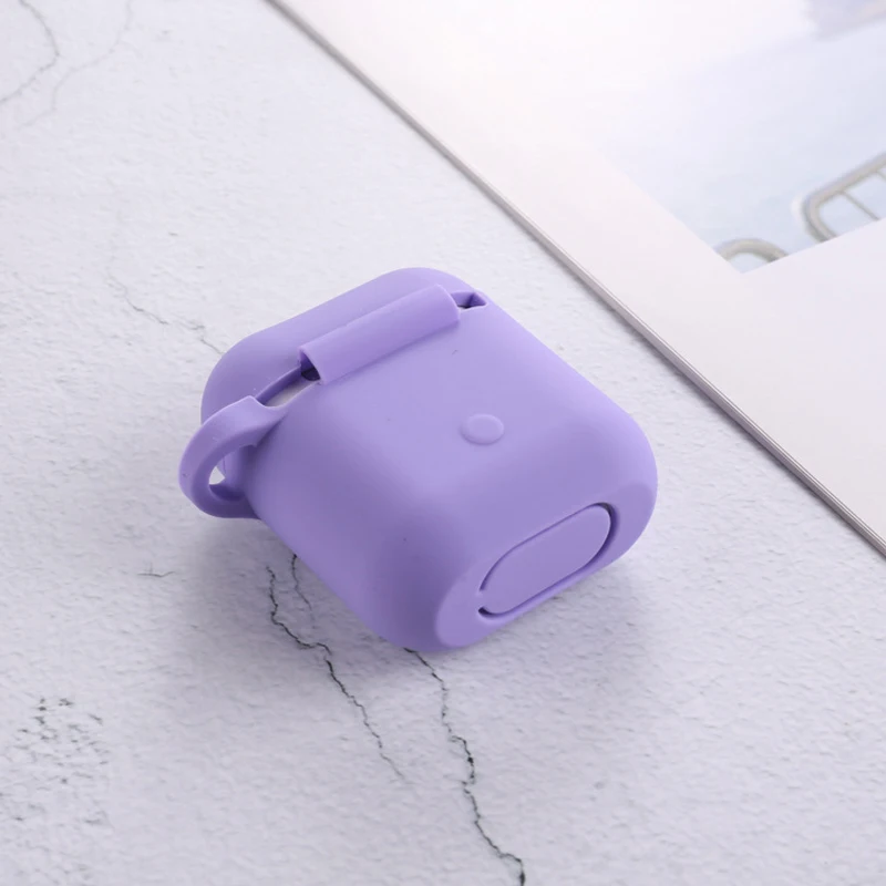 Чехол для наушников airpods 2 с забавной собачкой, силиконовый чехол для наушников с Bluetooth, чехол для наушников AirPods 1, 2, чехол для зарядки с кольцевым ремешком