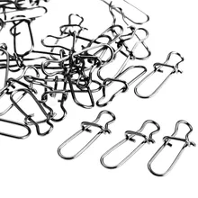 100 х металлических замочно-снимки рыболовные добавочное звено черный хорошее высокое качество прочная приманка для рыбалки