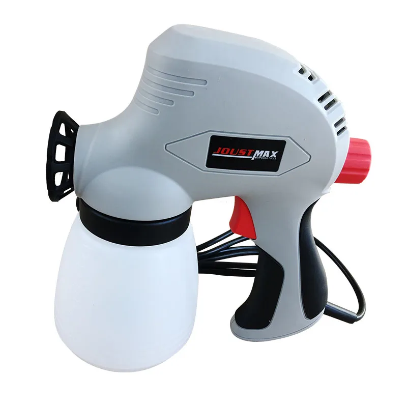 JOUSTMAX 120W high pressure electric spray gun 800ml cup 220V removable adjustable chocolate spray gun handheld latex