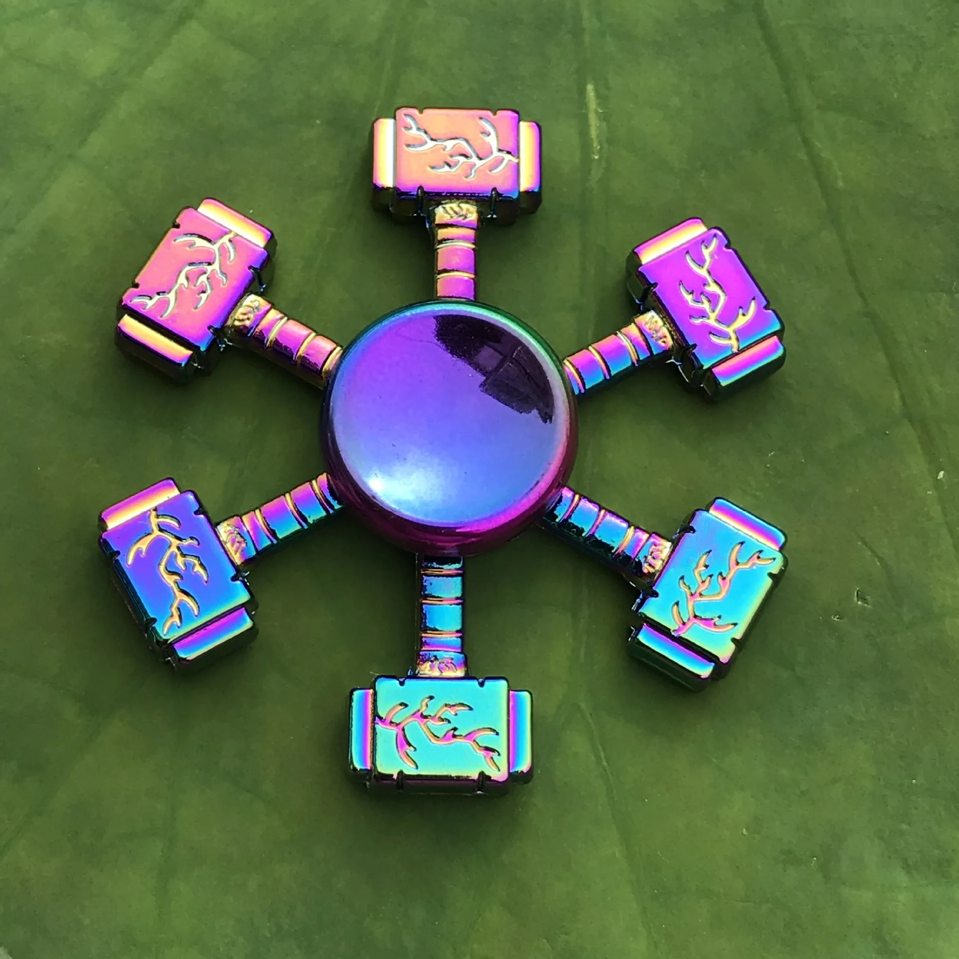 New Rainbow Hand Finger Fidget Spinner Toy Electroplate Hybrid Bearing Alloy Metal EDC Hand Tri Spiner 1 New Rainbow Hand Finger Fidget Spinner Toy Electroplate Hybrid Bearing Alloy Metal EDC Hand Tri Spiner 4