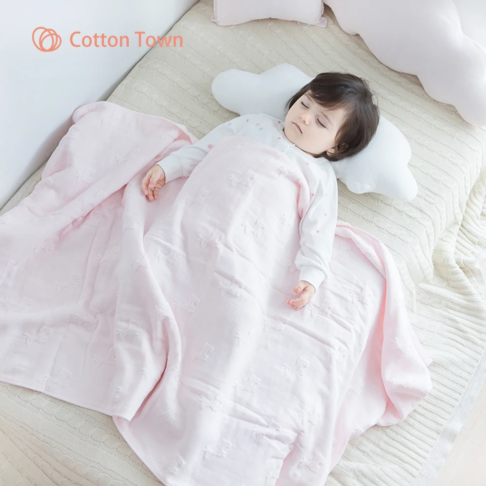 

Cottontown Super Soft Cotton Infant Bedding Sleeping Newborn Bath Towel Wrap Blanket For Baby Boy Girl Cover Blanket 3 Styles