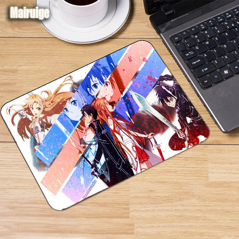 Mairuige Горячая Аниме САО меч асуны Art Online Мышь pad Kirito игровые коврики 290x250x2 мм Тетрадь стол Мышь прочный Прямоугольный Коврик - Цвет: 220X180X2MM