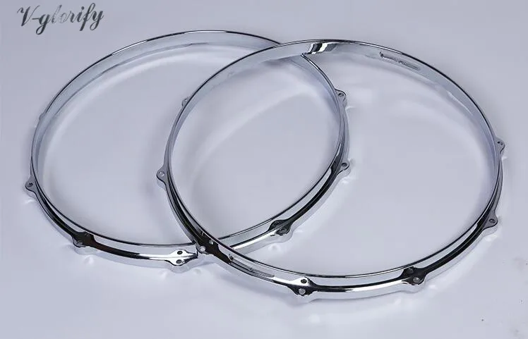 

one pair up and down 14inch 10 hole aluminium alloy drum rim drum hoop