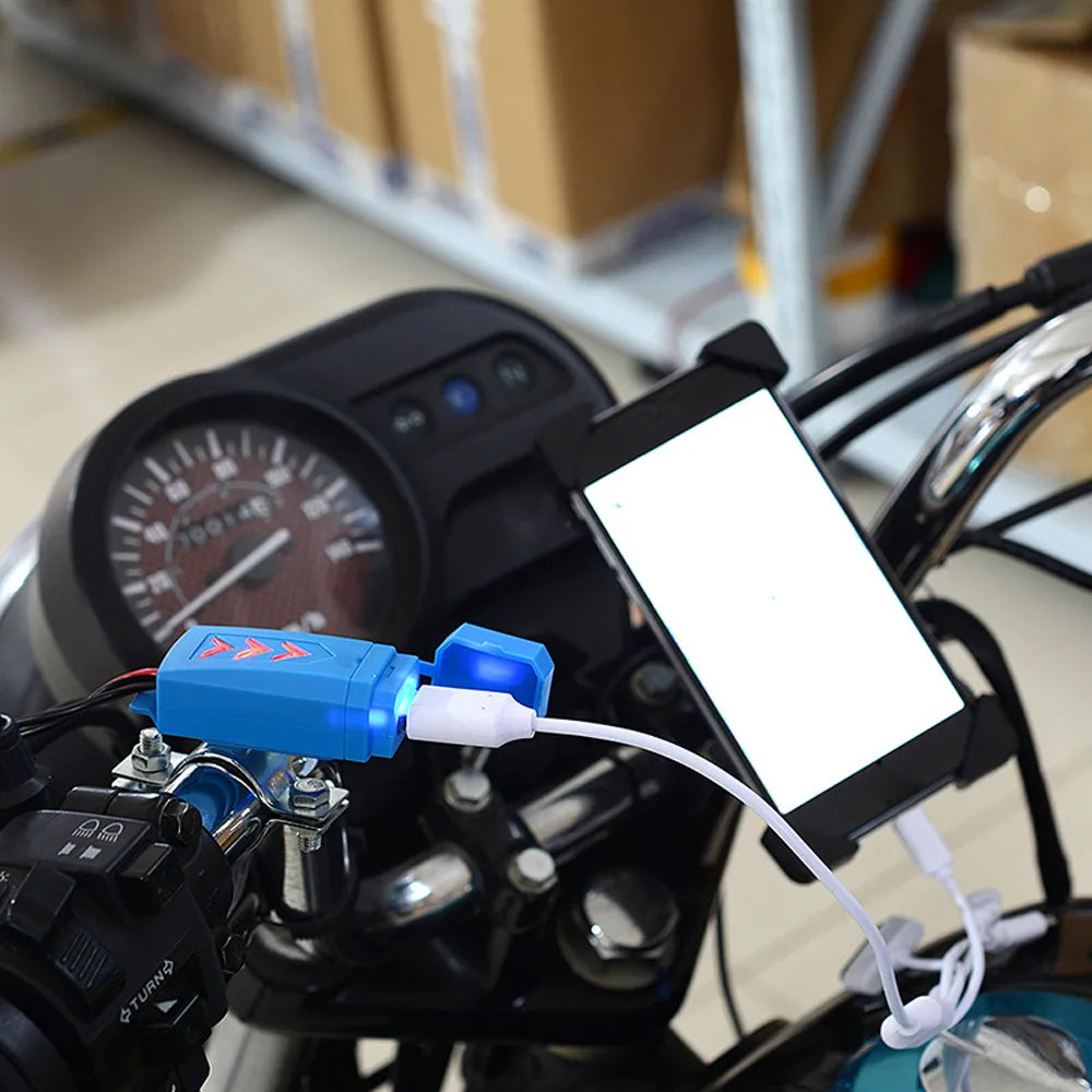 USB зарядное устройство мотоцикл водонепроницаемый сотовый телефон зарядка USB зарядное устройство с переключателем автомобильные аксессуары oto aksesuar Y2
