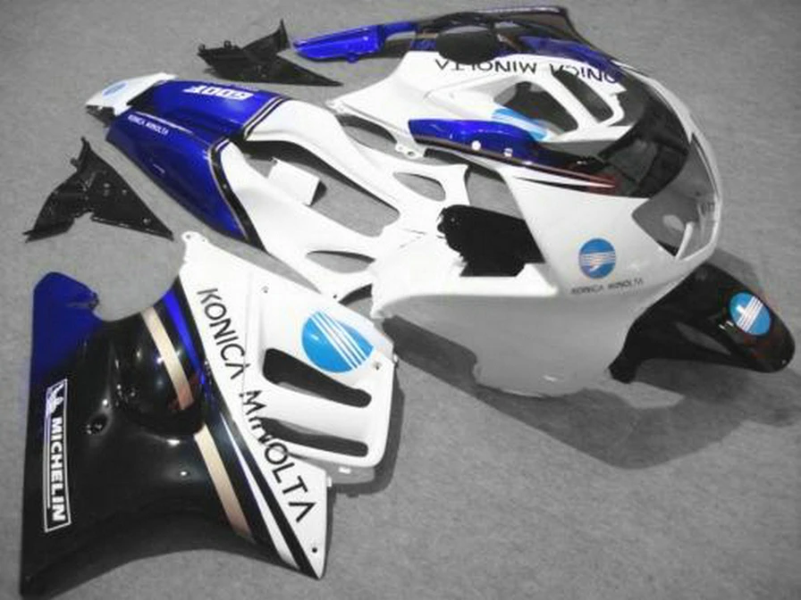 Обтекатели белого черного синего цвета из АБС-пластика с полным синим CBR 600 F3 1997 1998