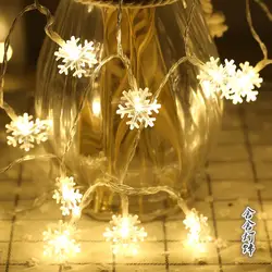 Из светодиодный свет Снежинки из лампы Свадебный фестиваль атмосферу украшения кулон огни рождественской елки список