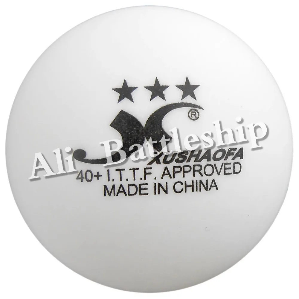 Оригинальные 6x XUSHAOFA 40+ белые мячи для настольного тенниса 3 звезды