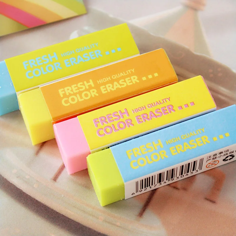 DELI 3045 Eraser 20PCS Correction Supplies Eraser Colored Rubber Eraser ...