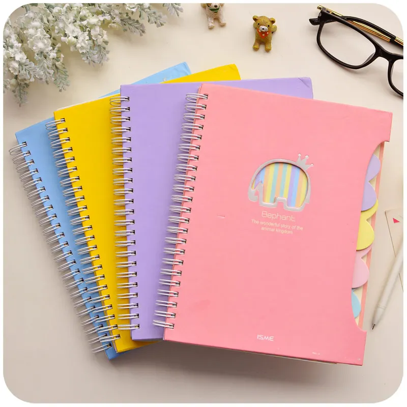 Notebook korea stationery slammed the coil diary notepad book school