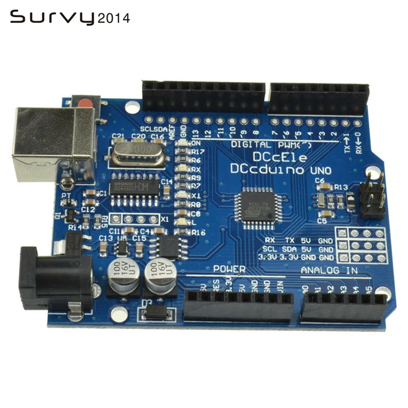 Высокое качество один Комплект UNO R3 MEGA328P для Arduino + USB кабель ATMEGA328P AU плата