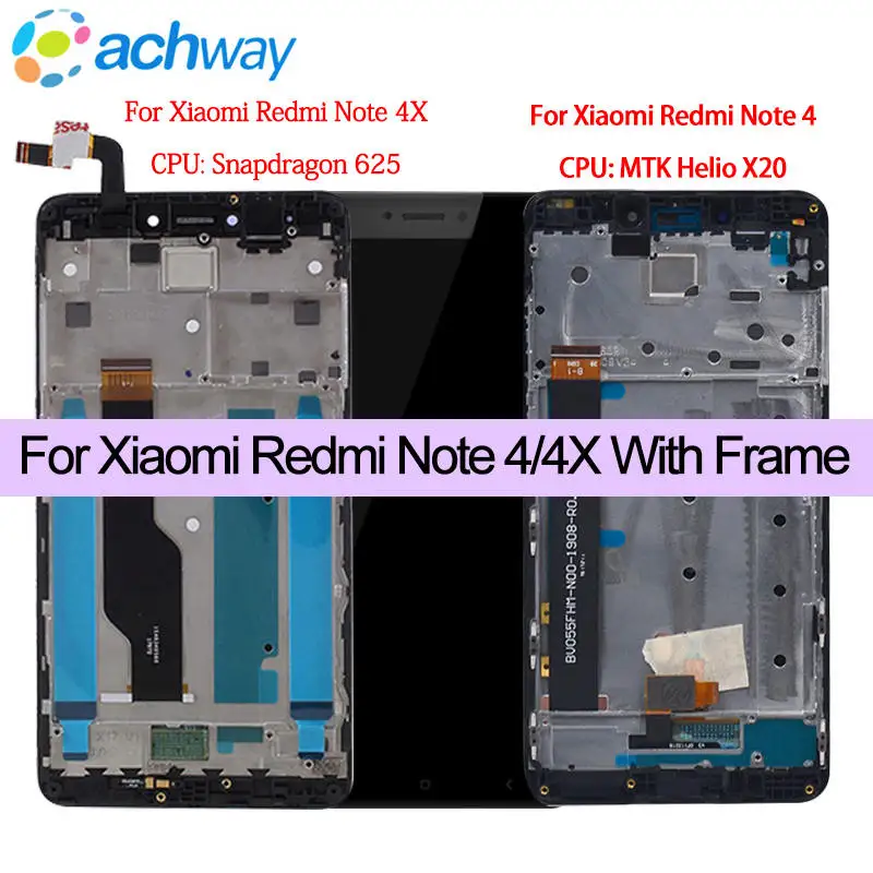

For Xiaomi Redmi Note 4X 4 X LCD Display Touch Screen Assembly Note4 Display Replacement+Tools For 5.5" Xiaomi Redmi Note 4 LCD