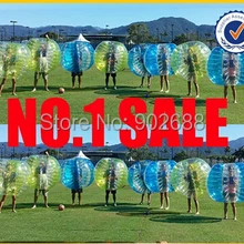 12 шт. 1,2 м мяч бампера тела zorb футбол bublle(6 в синий горошек+ 6 желтая точка