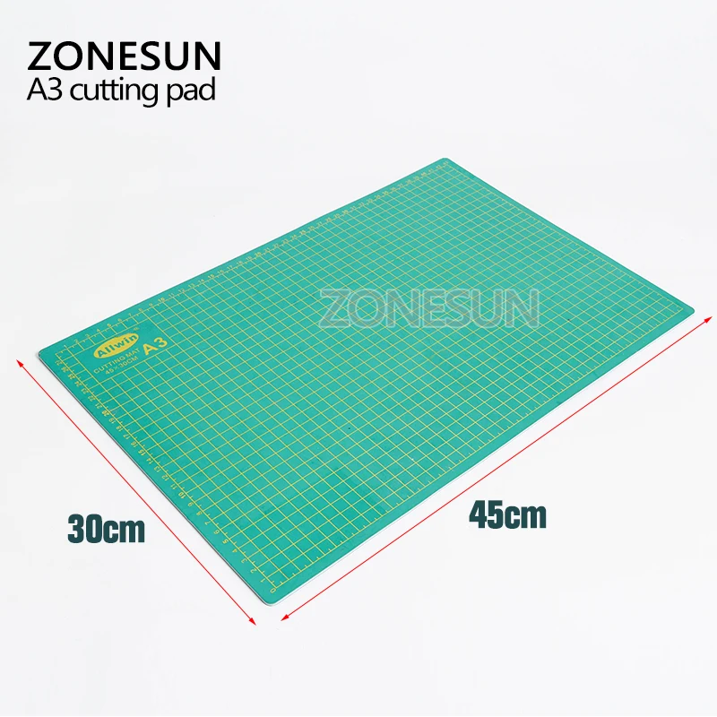 Двусторонний самовосстанавливающийся коврик для резки ZONESUN A3 из ПВХ доска