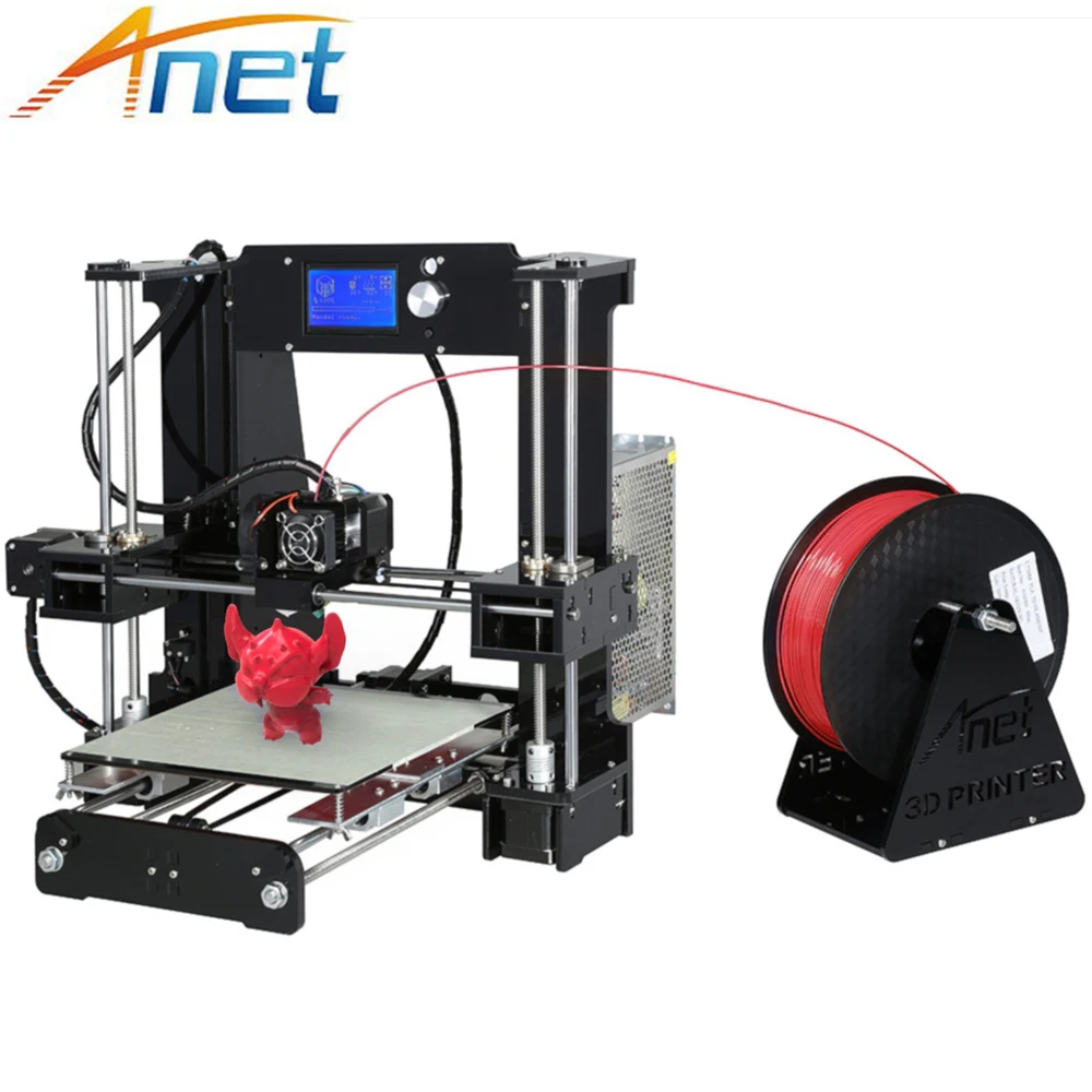 Anet A6 A8 3d Принтер Комплект Высокая точность легко собрать Reprap Prusa i3 DIY 3D печатная машина Impresora 3d с PLA нитью