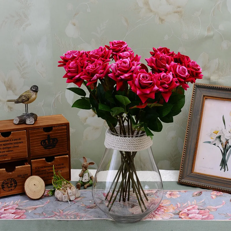 

5pcs Artificial Rose Peony Silk Flowers DIY Long Branch Peonies Fake Flowers Faux Flowers Wedding Stage Backdrop Decoration