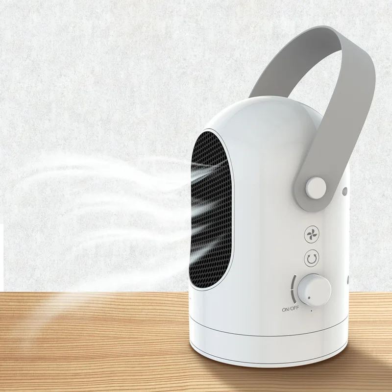 

Mini Smart Portable Heater Desktop Electric Heaters Bedroom Office Small-scale Hot Air Blower Can Shake The Head