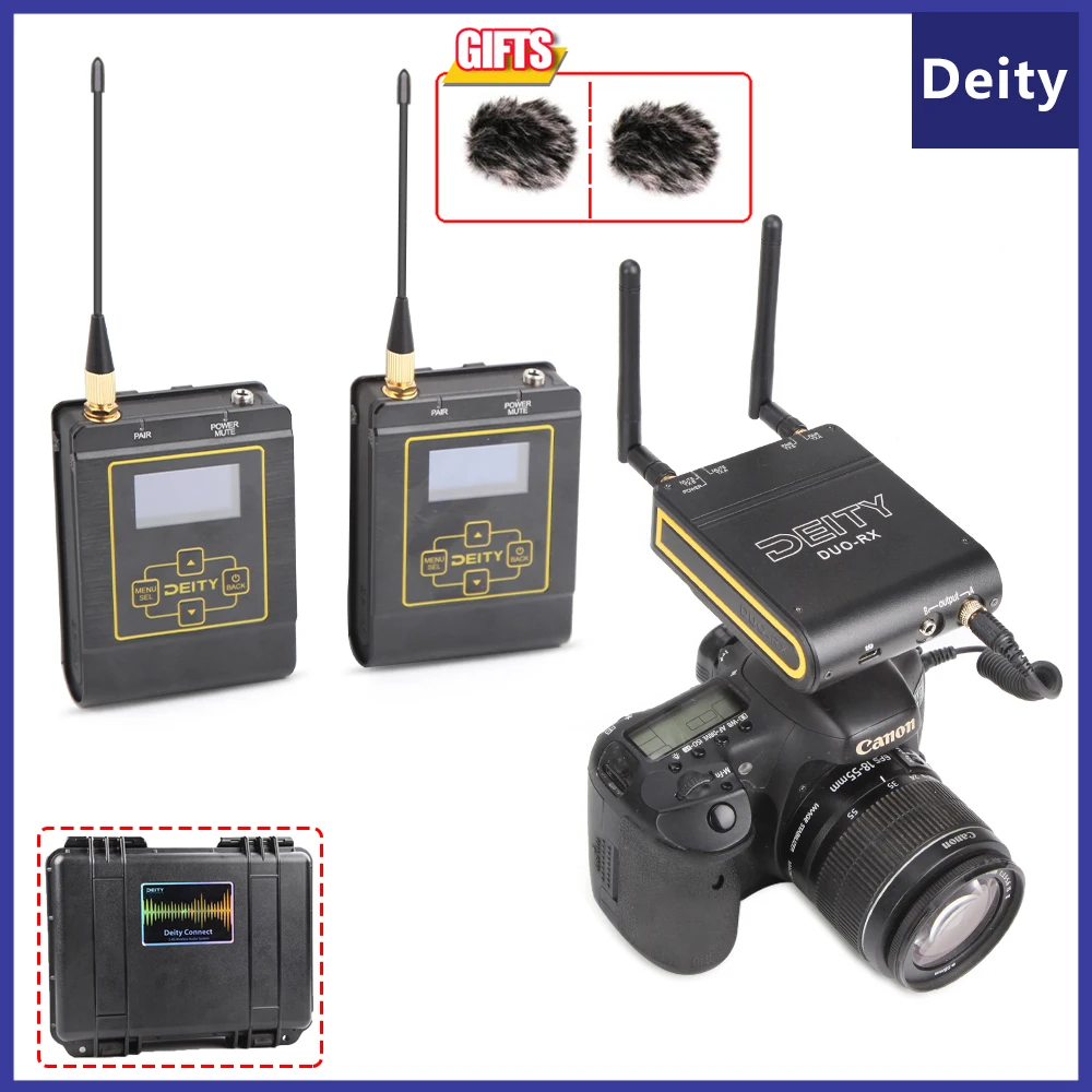 Беспроводной петличный микрофон Deity 2 4 ГГц беспроводной для камеры Canon Nikon