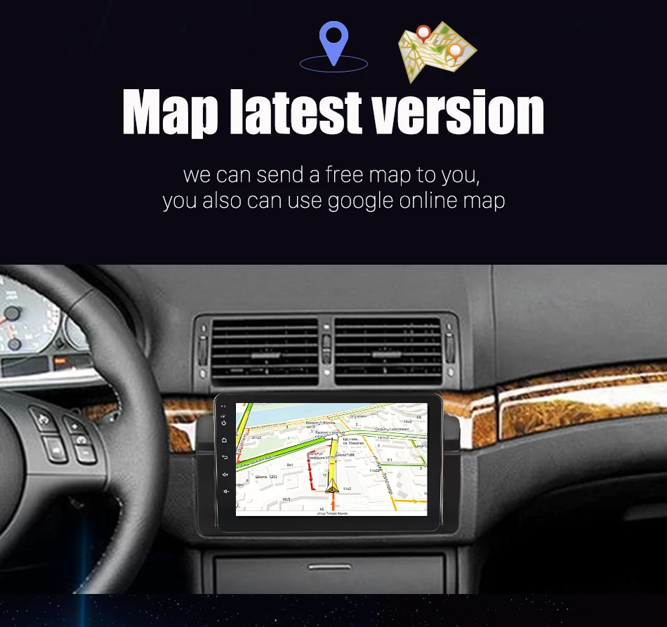 Perfect Eunavi Android 9.0 Car Radio for BMW E46 M3 318i 320i 325i with MirrorLink auto multimedia Stereo Navi RDS DVR SWC BT 8 cores 7