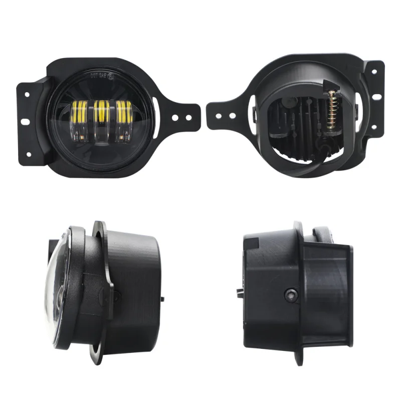 2019 Newest 30W 4'' LED Fog Light, 4inch LED Driving Fog Lamp For Jeep Wrangler JL 2018  Pair (4)