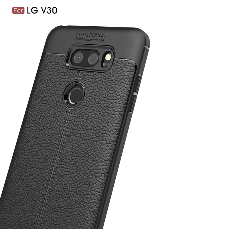 Phone Case For LG V30 Leather Business Litchi Pattern (3)